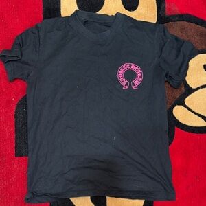Chrome heart black tee